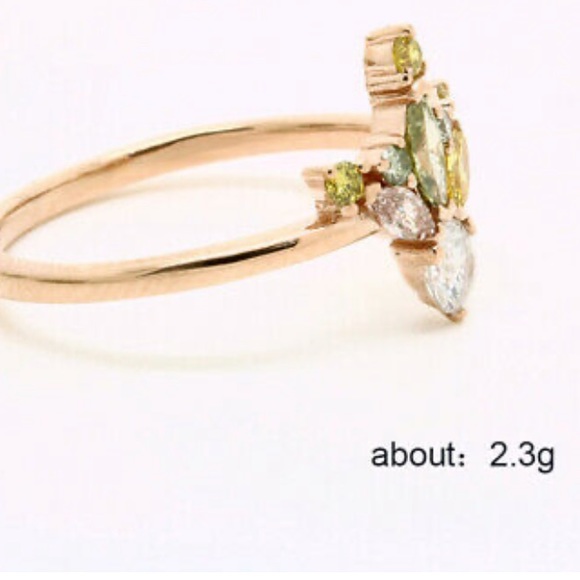 New 18k gold plated diamond Ring - Picture 4 of 4